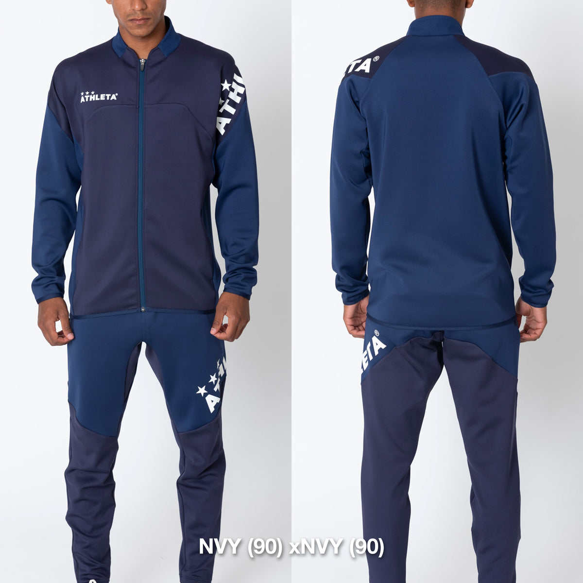 【QuickSeries】チーム対応ジャージジャケット (Jr) ジャージロングパンツ(Jr) 上下セット(パンツ:NAVY)