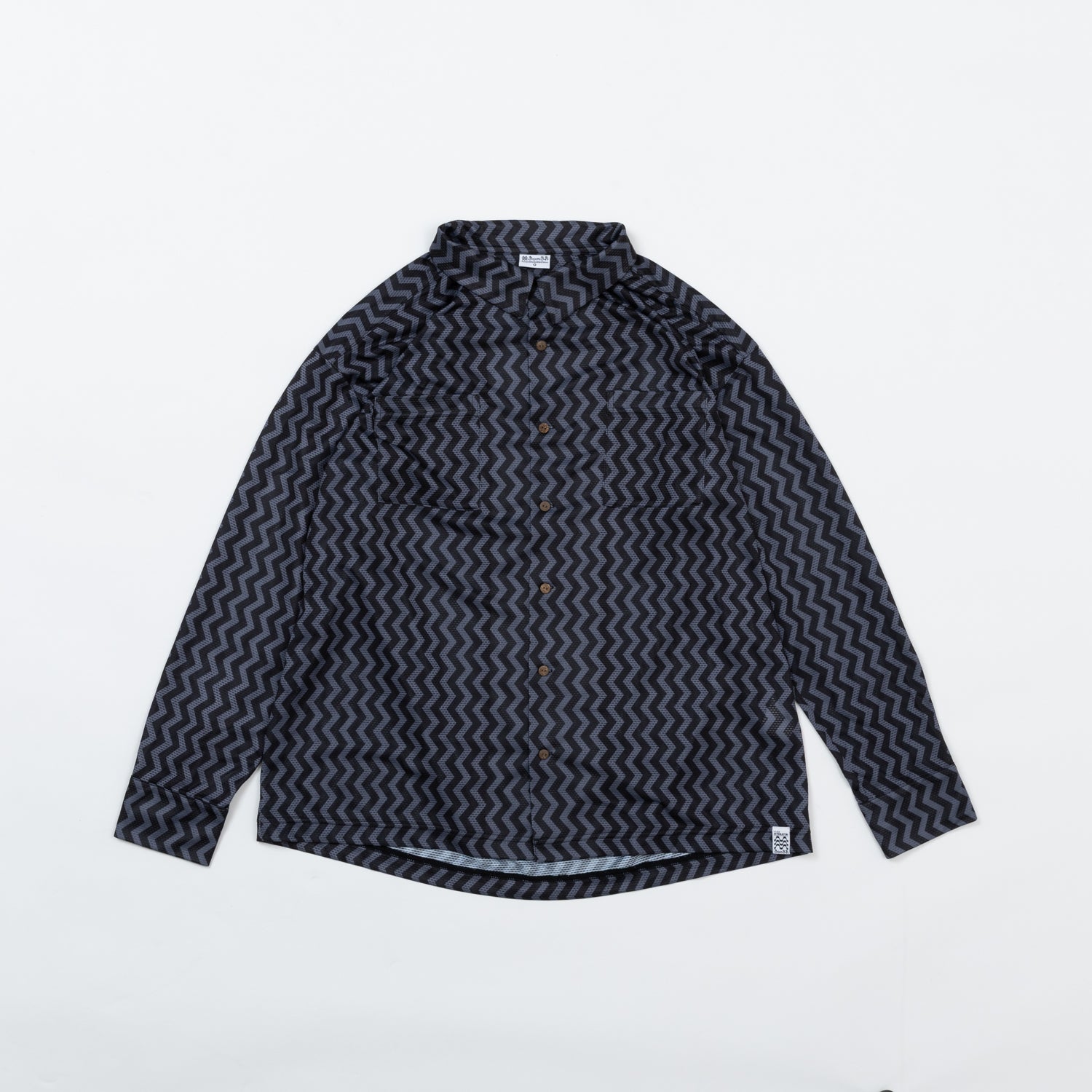 MESH OPEN COLLER SHIRT 26s