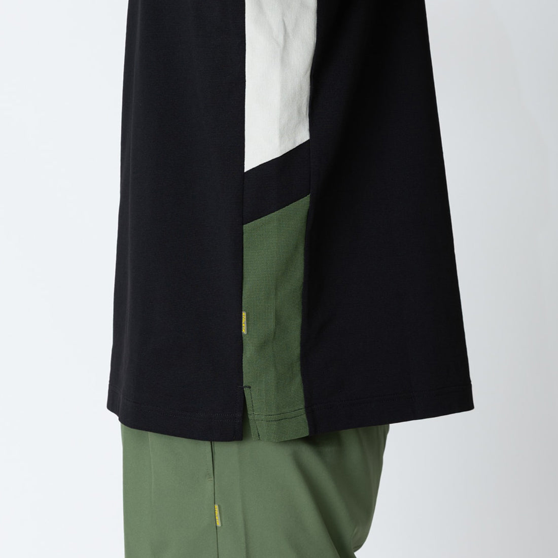 ドライフェザーカラーブロックプラシャツ26s