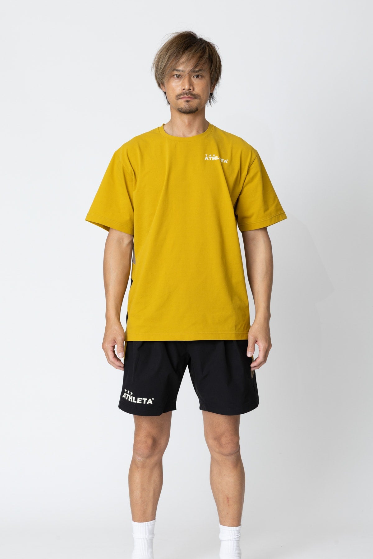 ドライフェザーカラーブロックプラシャツ26s