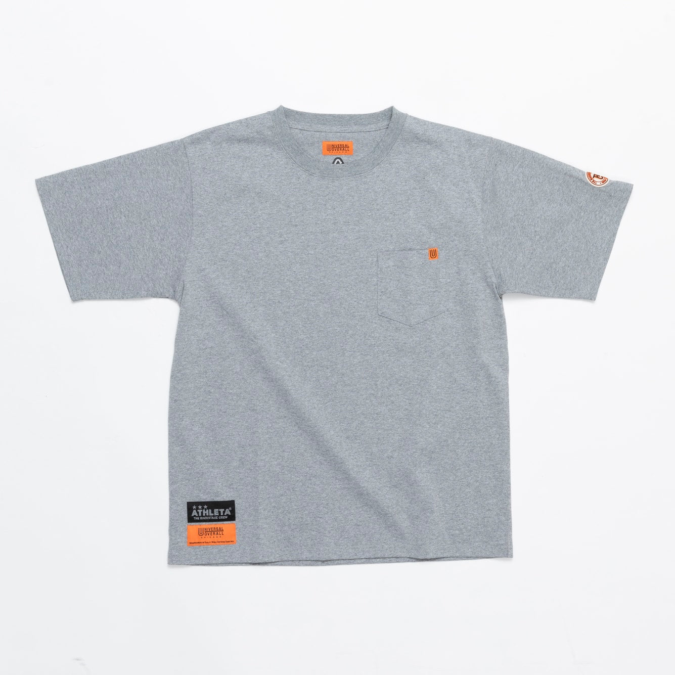 UNIVERSAL OVERALLxATHLETA – TBCブラジルコットンポケットTシャツ