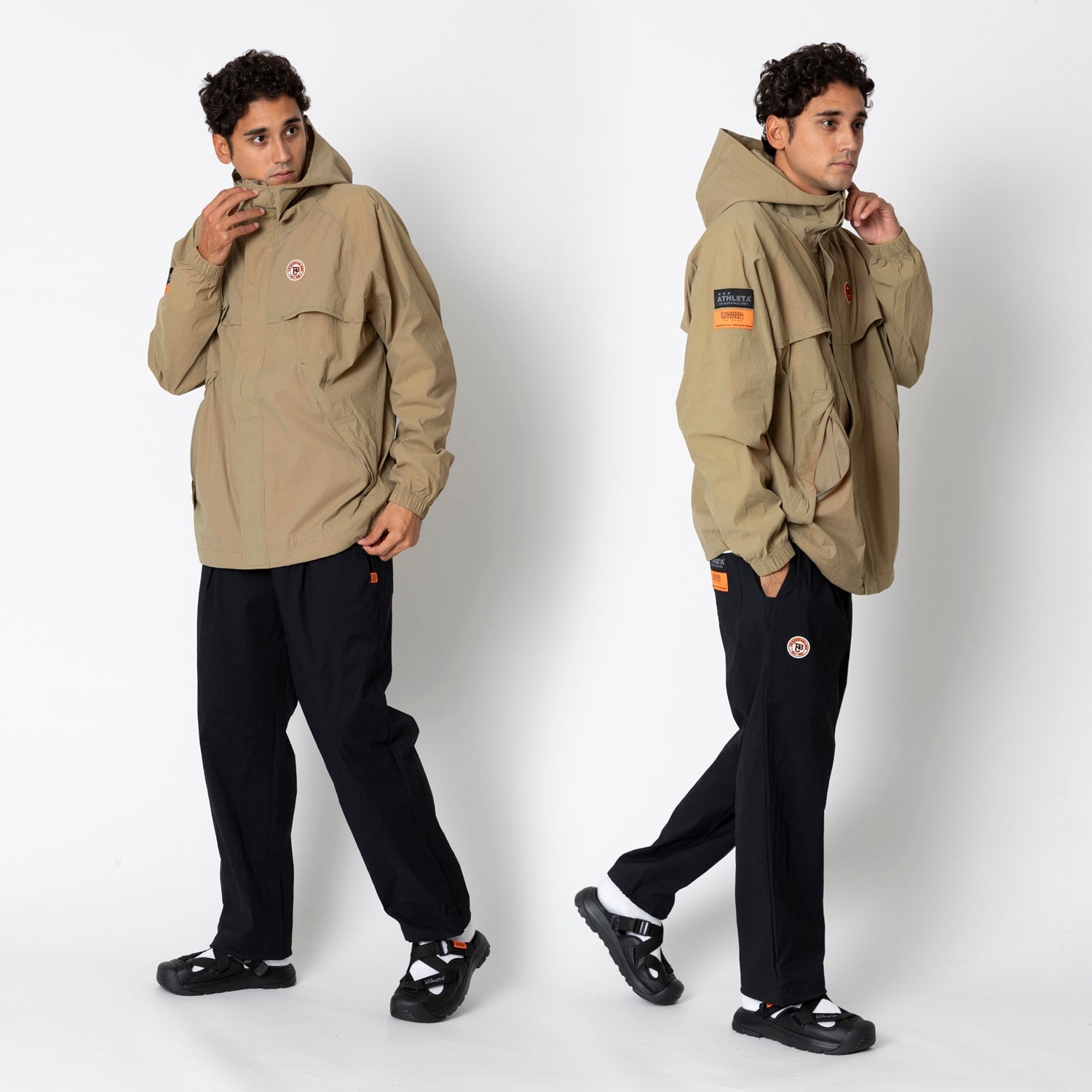 UNIVERSAL OVERALLxATHLETA – TBCウインドZIPパーカー