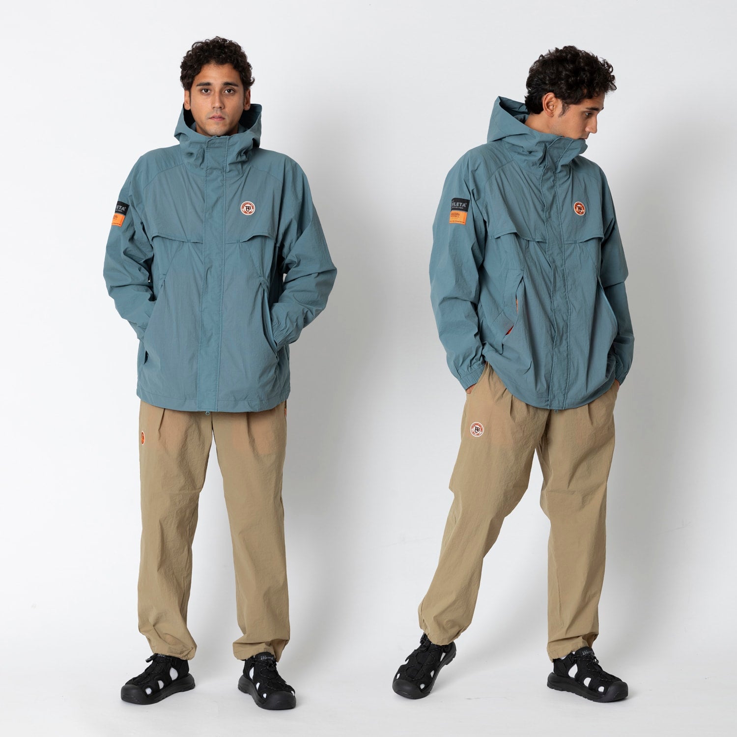 UNIVERSAL OVERALLxATHLETA – TBCウインドZIPパーカー