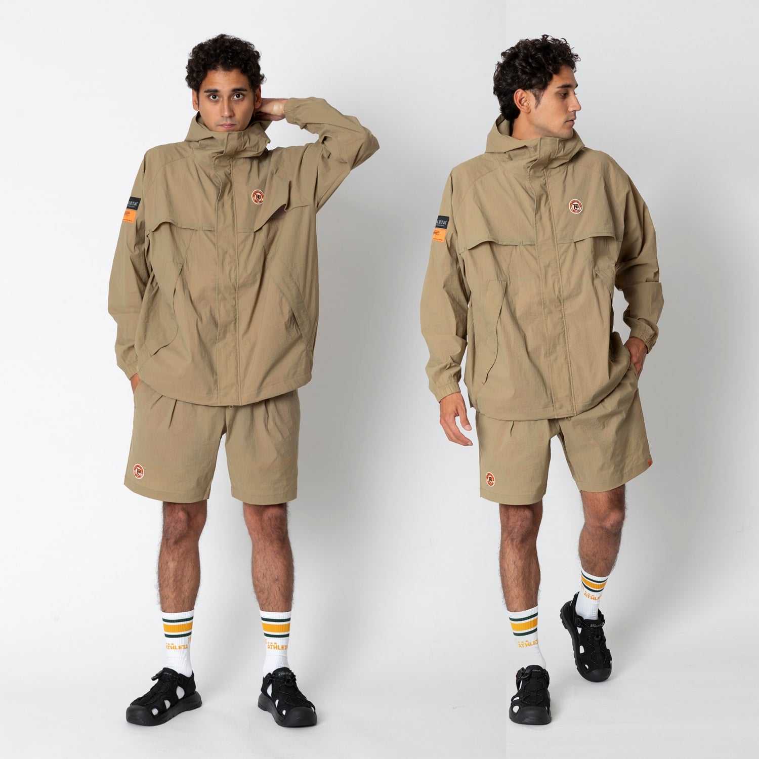 UNIVERSAL OVERALLxATHLETA – TBCウインドZIPパーカー