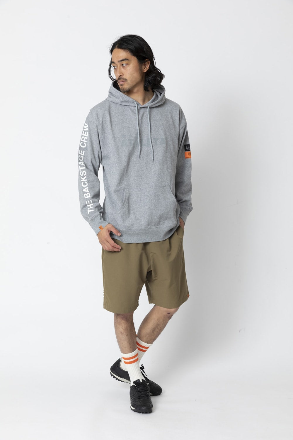 UNIVERSAL OVERALLxATHLETA - PULLOVER HOODIE