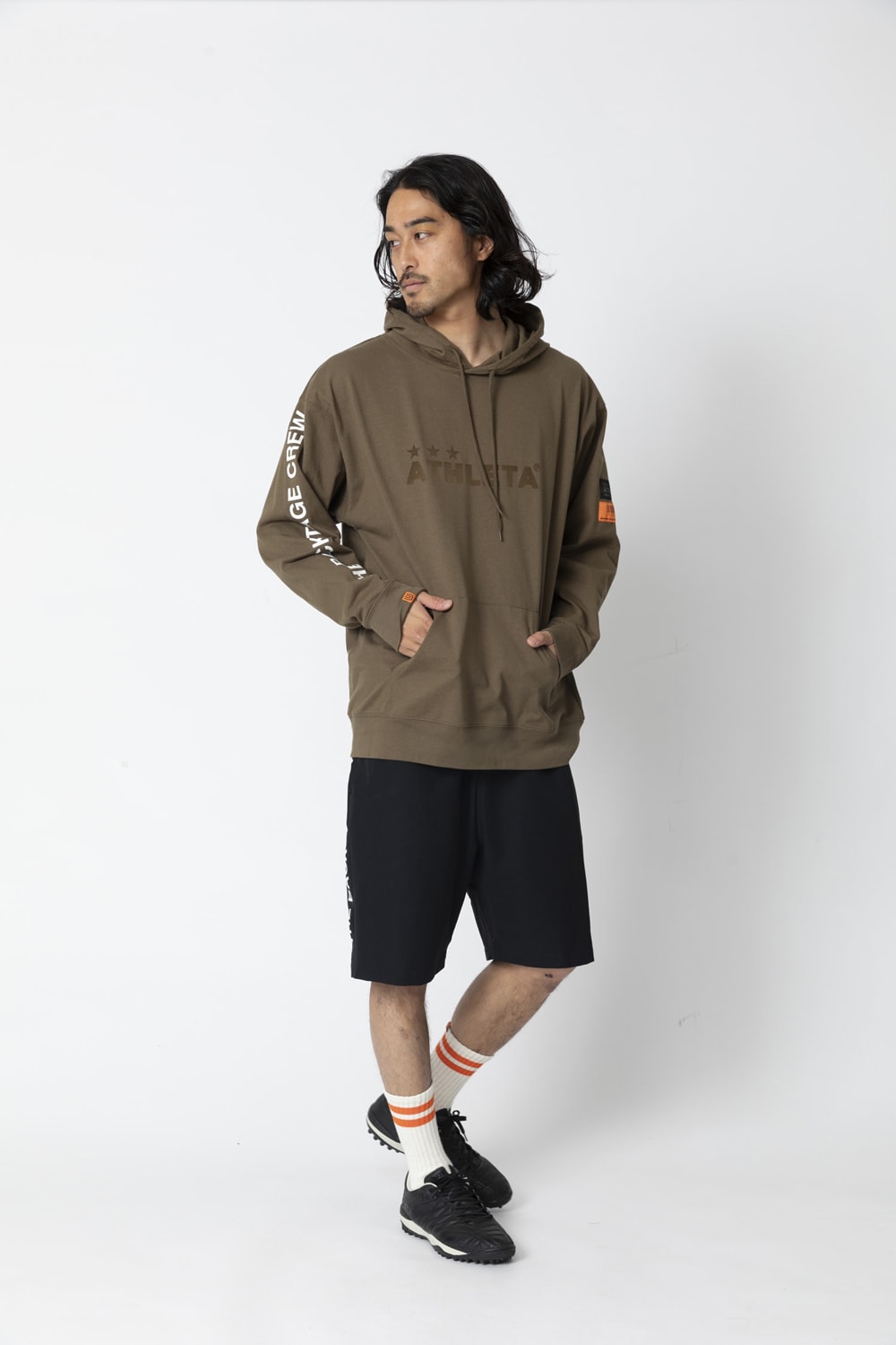 UNIVERSAL OVERALLxATHLETA - PULLOVER HOODIE