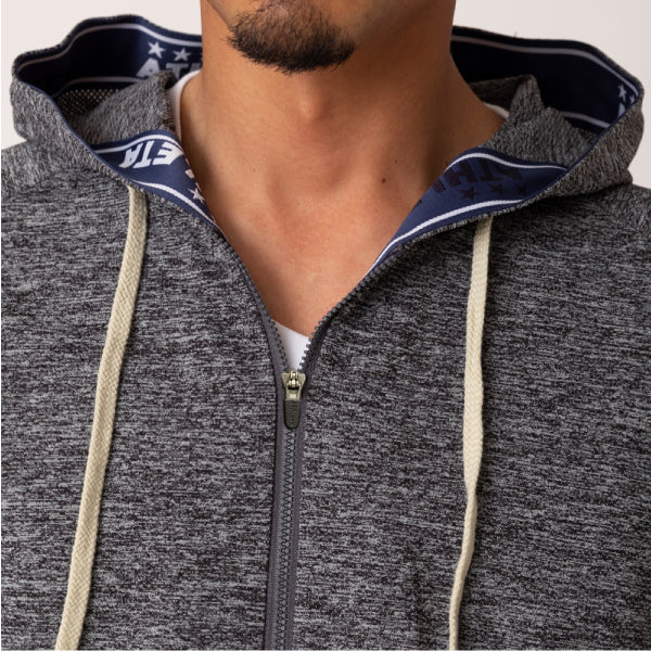 カラー杢スウェットZIPパーカー【Jr】