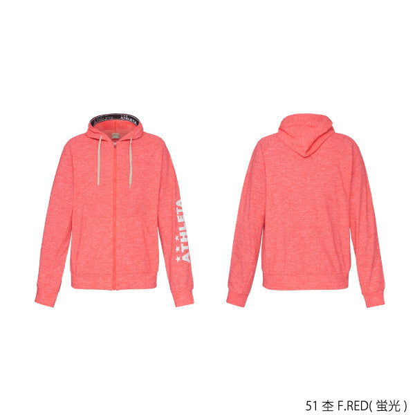 カラー杢スウェットZIPパーカー