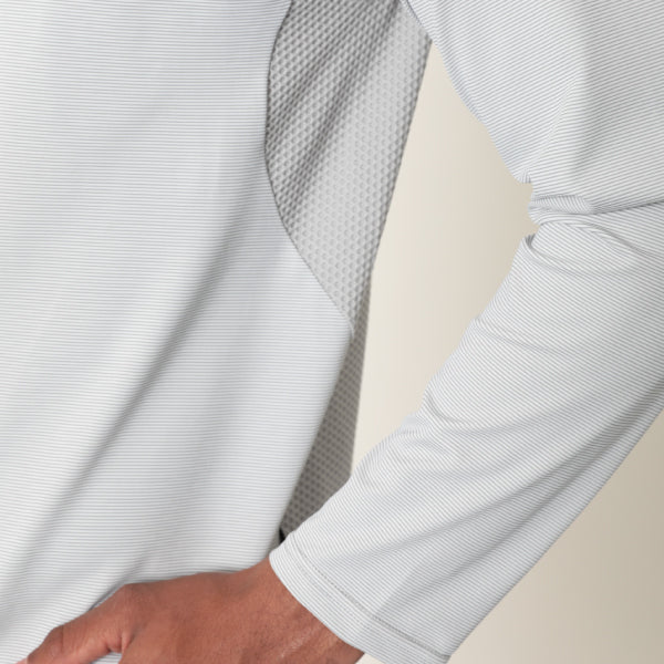 モックネックプラシャツ