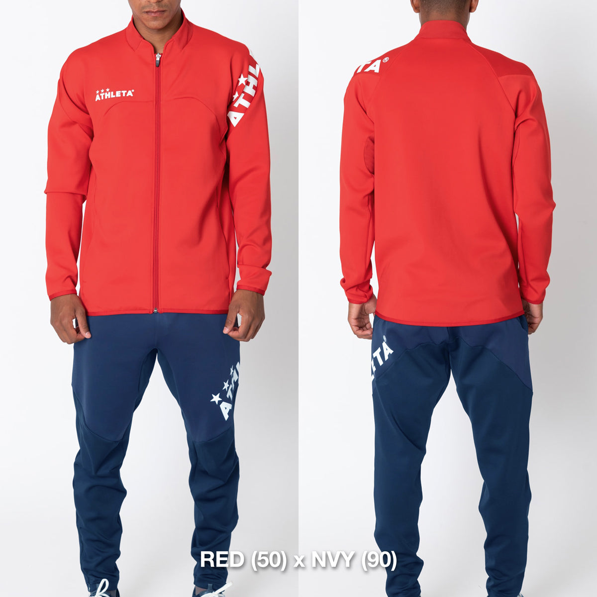 【QuickSeries】チーム対応ジャージジャケット ジャージロングパンツ 上下セット（パンツ：NAVY）
