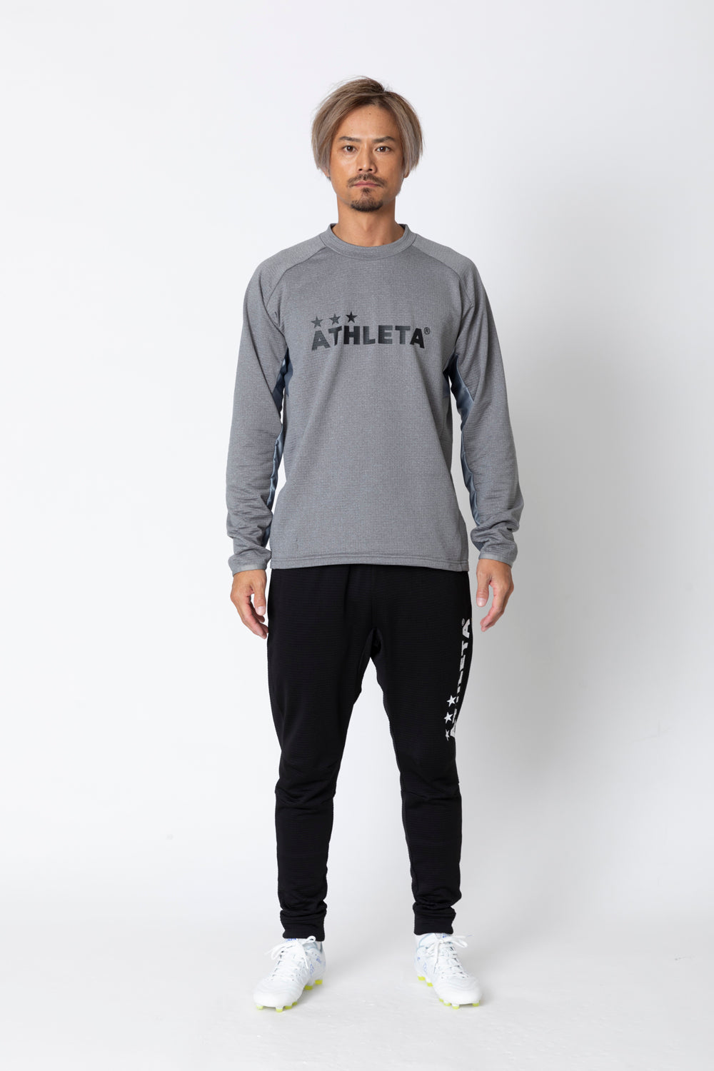 グリッド起毛TRシャツ25f