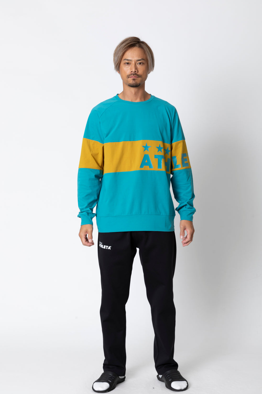 LANNAL sportハイネックシャツ パステルブルー LANNAL sportハイネックシャツ パステルブルー