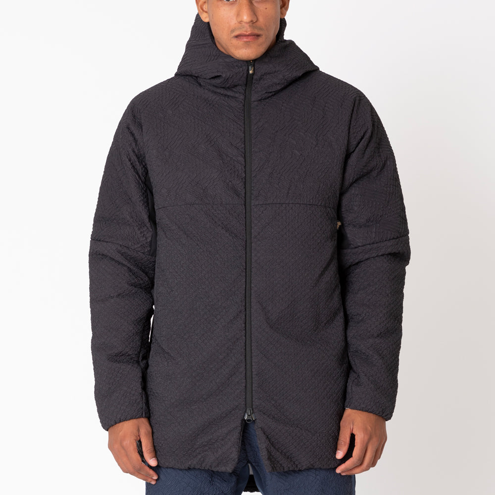 中綿3Dエンボスハーフコート