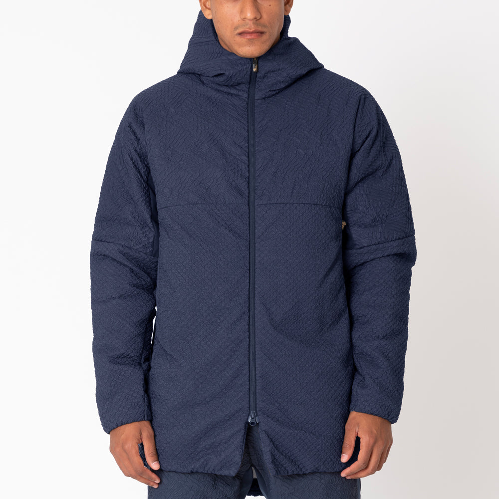 中綿3Dエンボスハーフコート