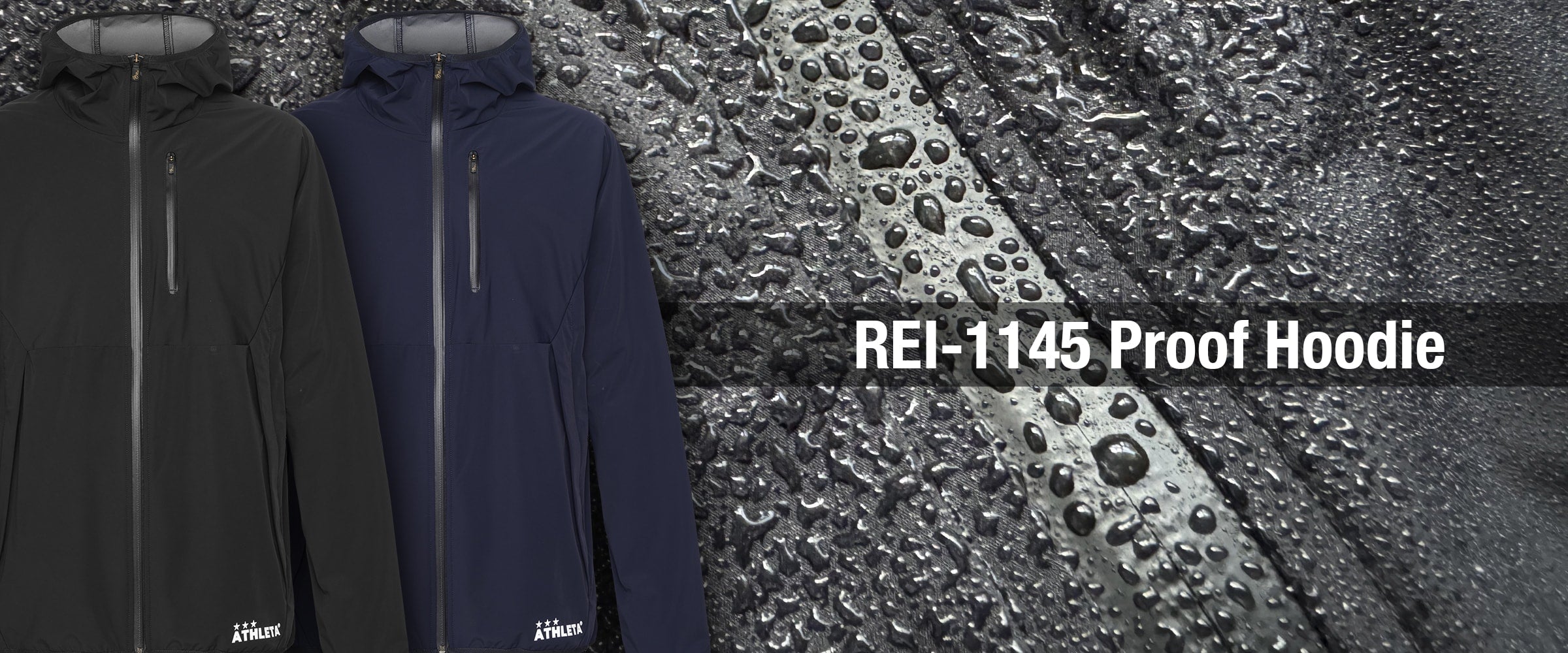 ATHLETA フード付きダウンコート 黒 【公式通販】